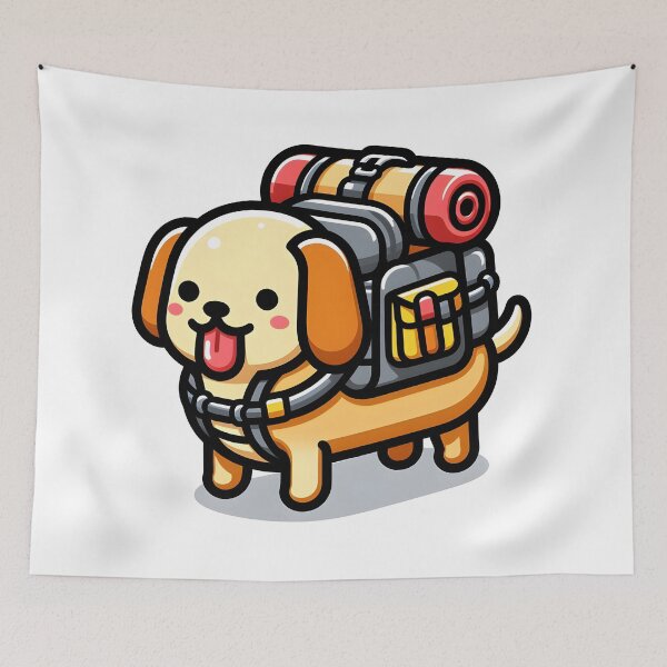 Item preview, Kawaii Hot Dog With Backpack designed and sold by CanvasCutie.