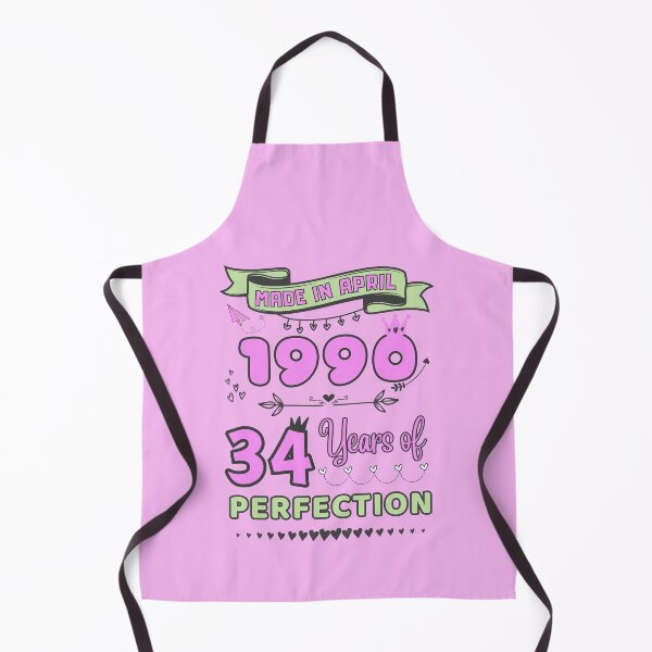 Item preview, Made in april 1990 34 Years of Perfection, 34th Birthday Shirt, Officially 34, Women Birthday shirt ,Personalized 34th Birthday Gift designed and sold by amchtakkosa1.