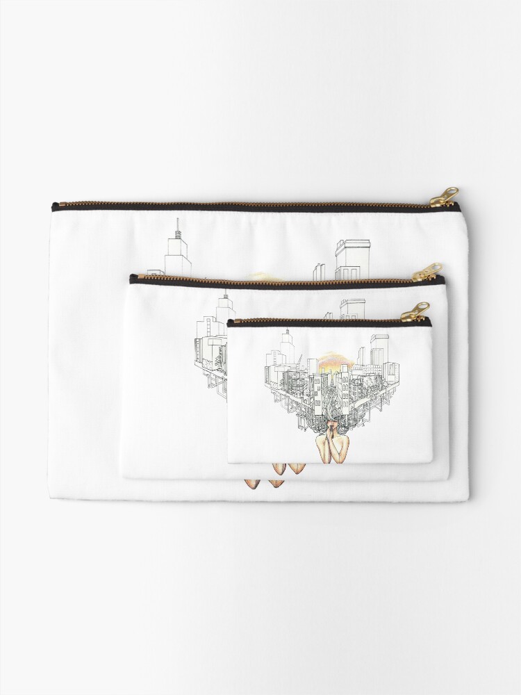 Thumbnail 2 of 4, Zipper Pouch, Sewer Princess Sunset designed and sold by serenekitchen.