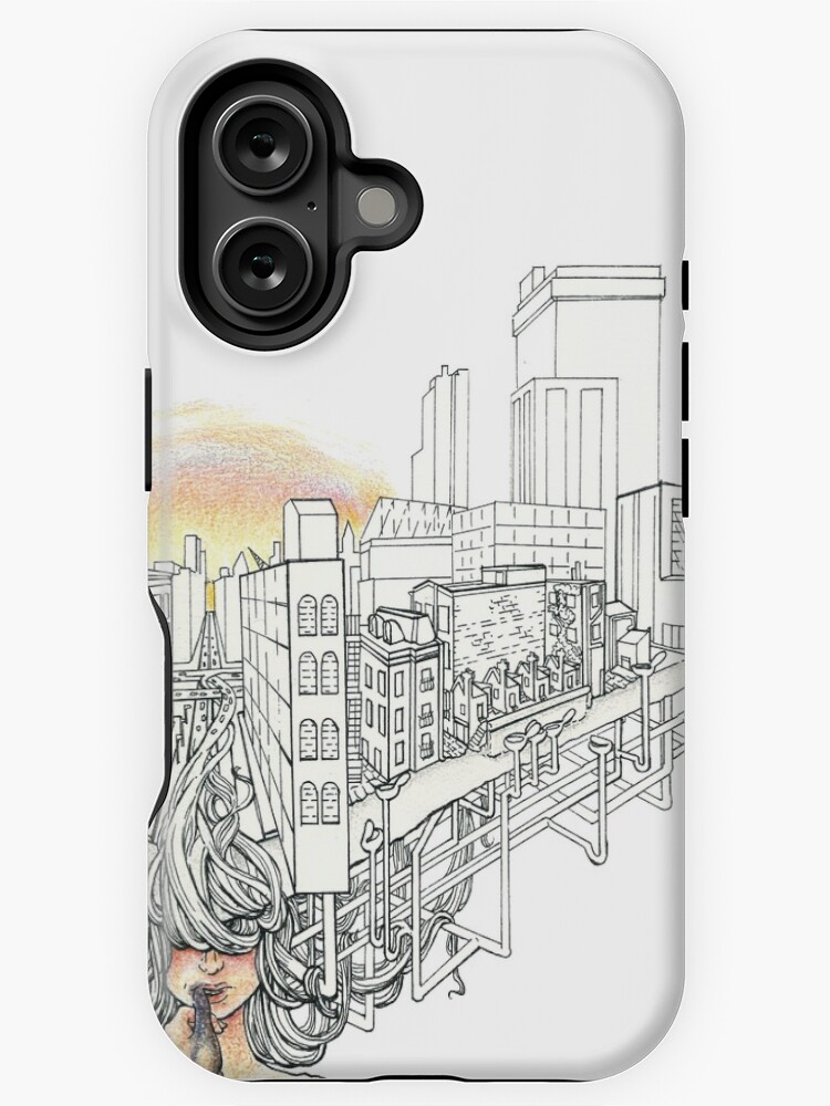 Thumbnail 1 of 4, iPhone Case, Sewer Princess Sunset designed and sold by serenekitchen.