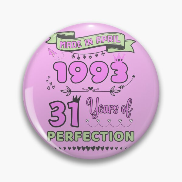 Item preview, Made in april 1993 31 Years of Perfection, 31st Birthday mug, Officially 31, Women Birthday mug,Personalized 31st Birthday Gift designed and sold by amchtakkosa1.