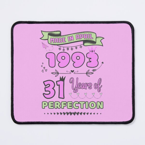 Item preview, Made in april 1993 31 Years of Perfection, 31st Birthday mug, Officially 31, Women Birthday mug,Personalized 31st Birthday Gift designed and sold by amchtakkosa1.