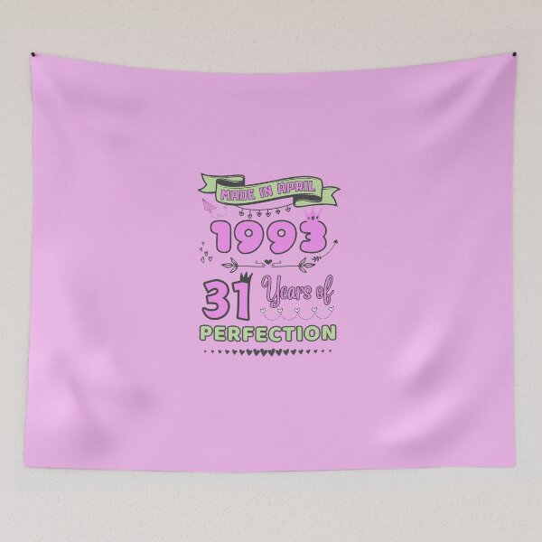 Item preview, Made in april 1993 31 Years of Perfection, 31st Birthday mug, Officially 31, Women Birthday mug,Personalized 31st Birthday Gift designed and sold by amchtakkosa1.