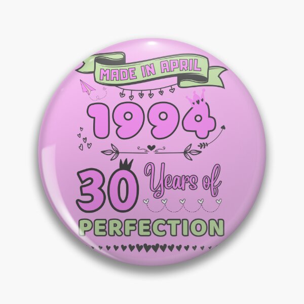 Item preview, Made in april 1994 30 Years of Perfection, 39th Birthday mug, Officially 30, Women Birthday mug, Personalized 30th Birthday Gift designed and sold by amchtakkosa1.