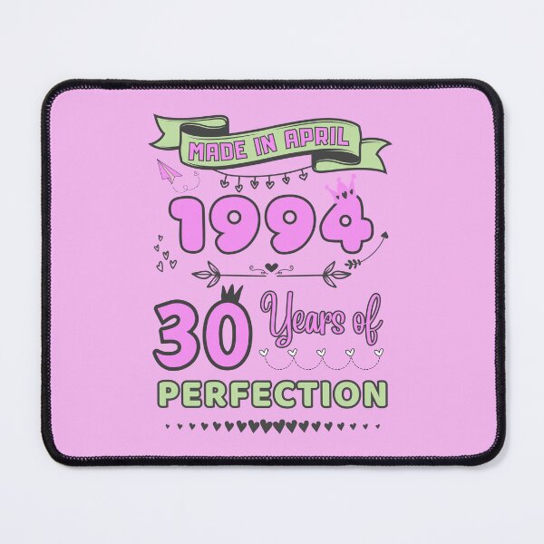 Item preview, Made in april 1994 30 Years of Perfection, 39th Birthday mug, Officially 30, Women Birthday mug, Personalized 30th Birthday Gift designed and sold by amchtakkosa1.