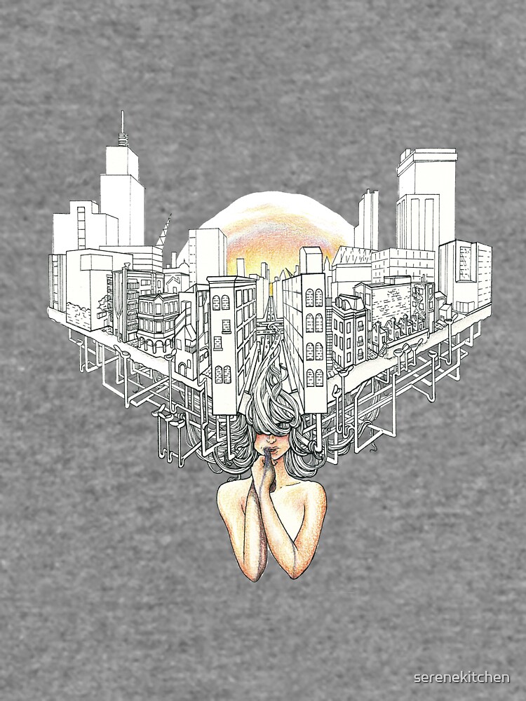 Thumbnail 5 of 5, Lightweight Sweatshirt, Sewer Princess Sunset designed and sold by serenekitchen.