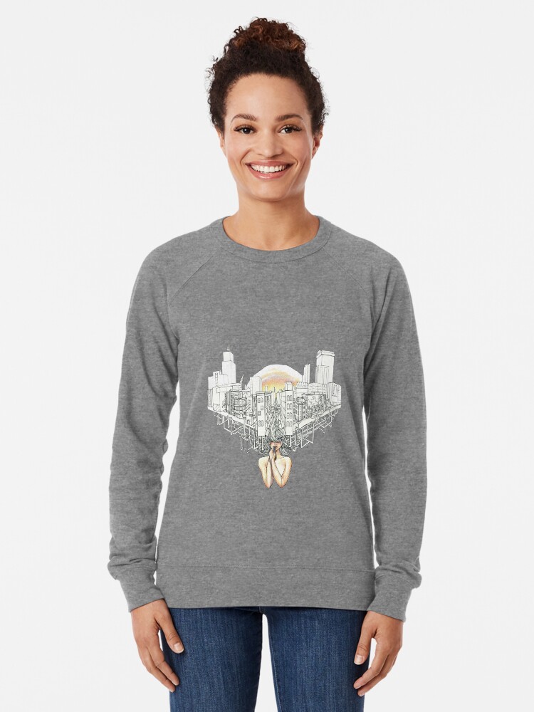 Thumbnail 2 of 5, Lightweight Sweatshirt, Sewer Princess Sunset designed and sold by serenekitchen.
