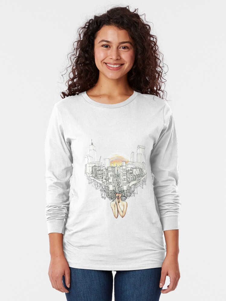 Thumbnail 2 of 5, Long Sleeve T-Shirt, Sewer Princess Sunset designed and sold by serenekitchen.
