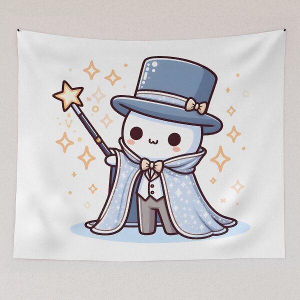 Item preview, Kawaii Magician With Glittering Cloak designed and sold by CanvasCutie.
