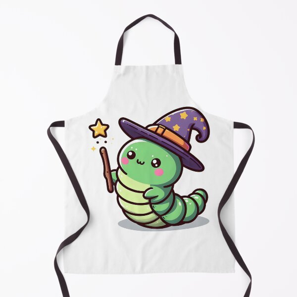 Item preview, Kawaii Caterpillar With Wizard Hat designed and sold by CanvasCutie.