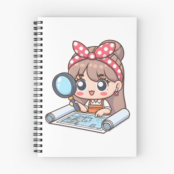 Item preview, Kawaii Interior Designer With Polka-Dot Headband designed and sold by CanvasCutie.