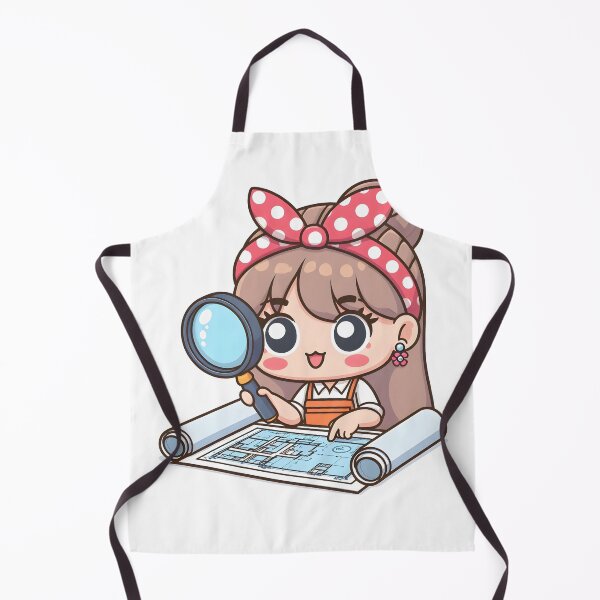 Item preview, Kawaii Interior Designer With Polka-Dot Headband designed and sold by CanvasCutie.