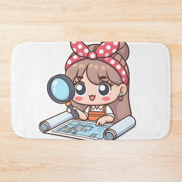 Item preview, Kawaii Interior Designer With Polka-Dot Headband designed and sold by CanvasCutie.