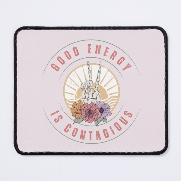 Item preview, Good Energy Is Contagious Summer Skeleton Hand designed and sold by SunfullyYours.