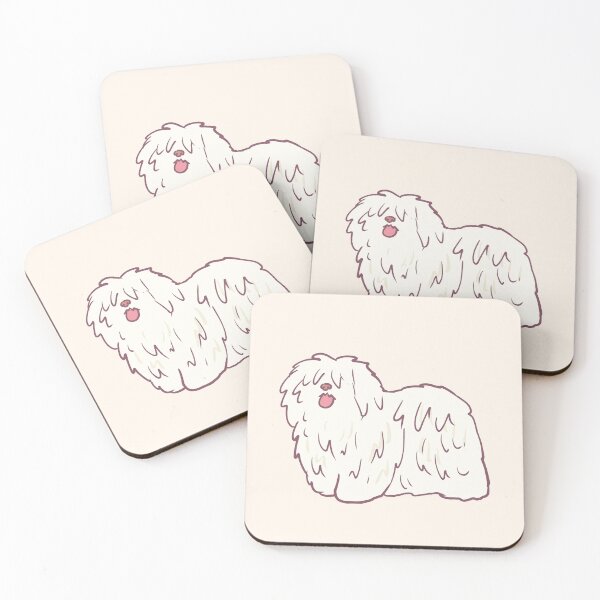 Item preview, White puli dog drawing  designed and sold by Mayarart.