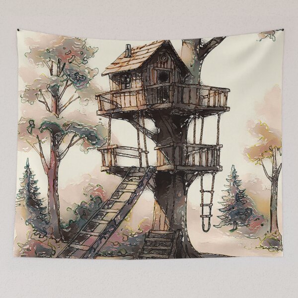 Item preview, Tree House designed and sold by Leslie Montgomery Art.