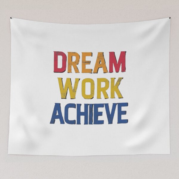 Item preview, Dream Work Achieve - Inspirational T-Shirt Design designed and sold by SSulatul101.