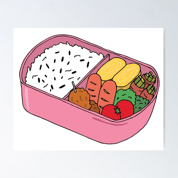 Kawaii Bento Box Sticker for Sale by OtakuAtWork