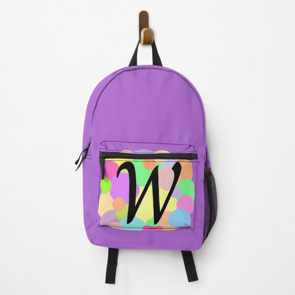 Item preview, Colorful Pastel Bubbles Upper Case Letter W Monogram designed and sold by MGonline.