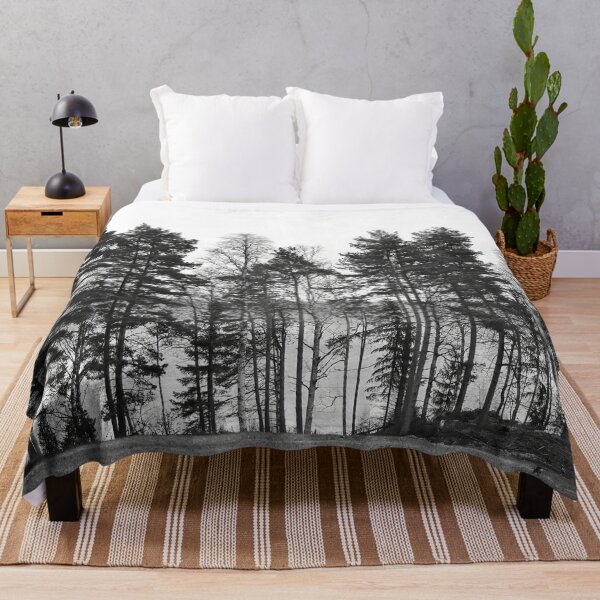 Item preview, A Spring landscape with wood pigeons and a Roe deer bw designed and sold by Jouko Lehto Photography.