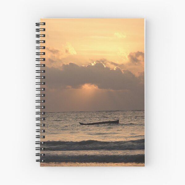 Item preview, sun rays on the water with wooden dhows designed and sold by exploramum.