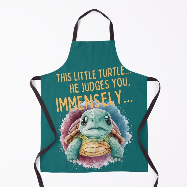 Item preview, Kawaii Pet This Turtle He Judges You Immensely Funny Reptile Cute Animal Humor Lover Matching designed and sold by LittleZea.