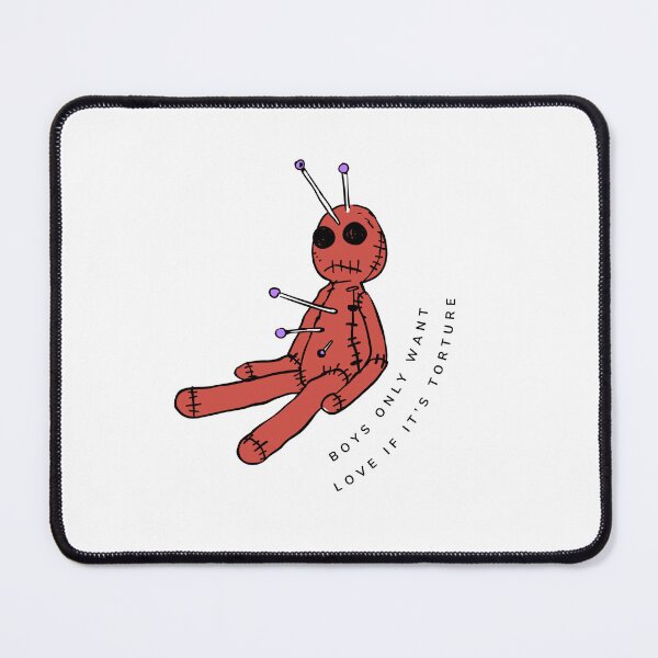 Item preview, 'Boys only want love if it's torture' Red Voodoo Doll designed and sold by girlsbiteback.
