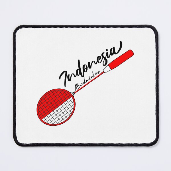 Item preview, Indonesia Flag of Badminton Racquet Support (Indonesian) Badminton Pride Flag designed and sold by FociCreate.