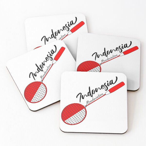Item preview, Indonesia Flag of Badminton Racquet Support (Indonesian) Badminton Pride Flag  designed and sold by FociCreate.