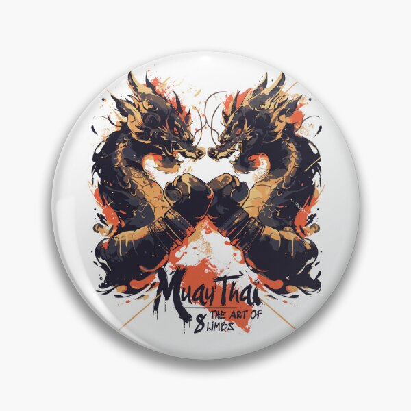 Item preview, Muay Thai Boxing Dragons - The Art of 8 Limbs designed and sold by emmjott.