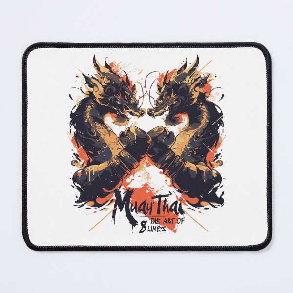 Item preview, Muay Thai Boxing Dragons - The Art of 8 Limbs designed and sold by emmjott.