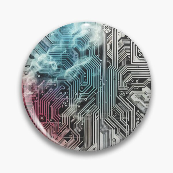 Item preview, Circuitboard Pattern with colored smoke designed and sold by TheModernSociety.