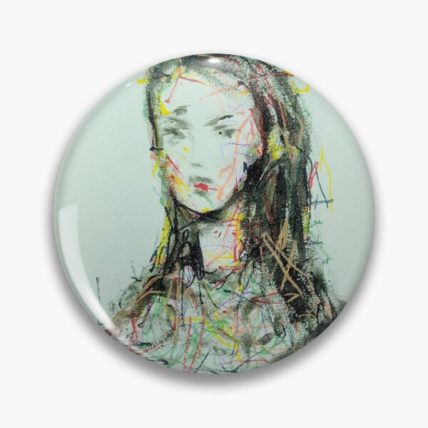 Item preview, Abstract female face with swirling colors designed and sold by Super-Pinhead.