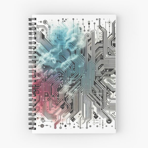 Item preview, Circuitboard Pattern with colored smoke designed and sold by TheModernSociety.