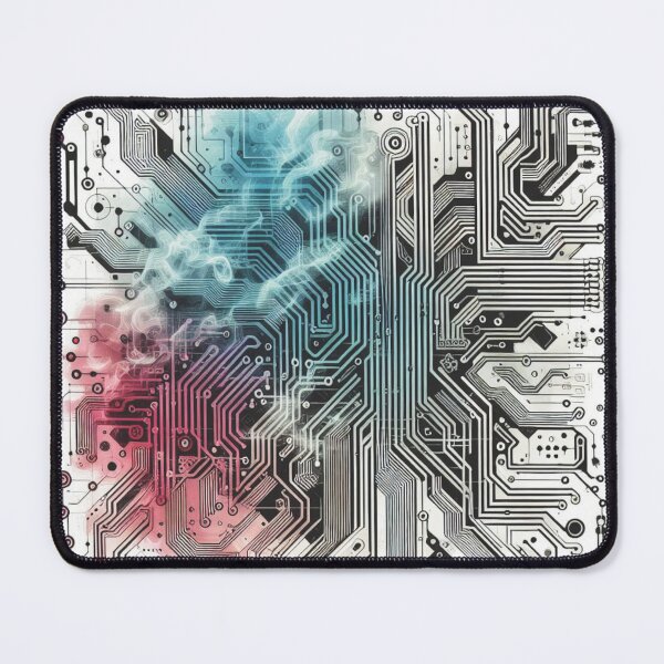 Item preview, Circuitboard Pattern with colored smoke designed and sold by TheModernSociety.
