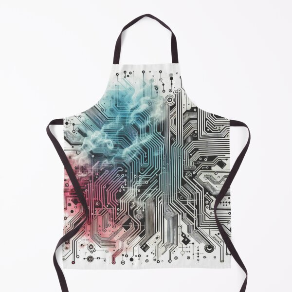 Item preview, Circuitboard Pattern with colored smoke designed and sold by TheModernSociety.