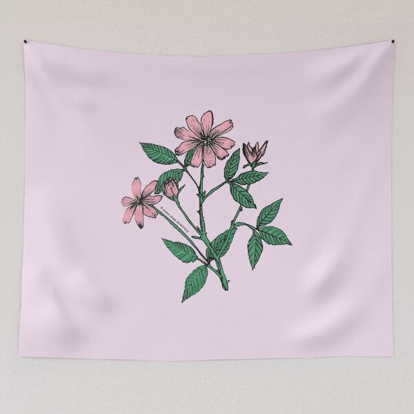 Item preview, Light Pink Pompon Rose Bloom Single 1-7 Petals Almost Flat designed and sold by zenithcreative.