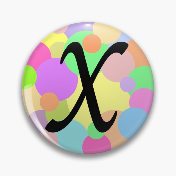 Item preview, Colorful Pastel Bubbles Upper Case Letter X Monogram designed and sold by MGonline.