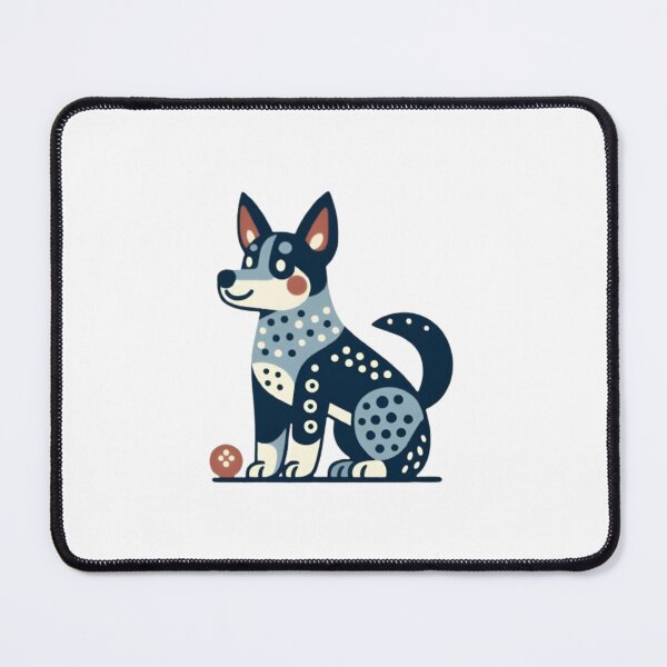 Item preview, Blue Heeler Dog In Folk  designed and sold by printmala.