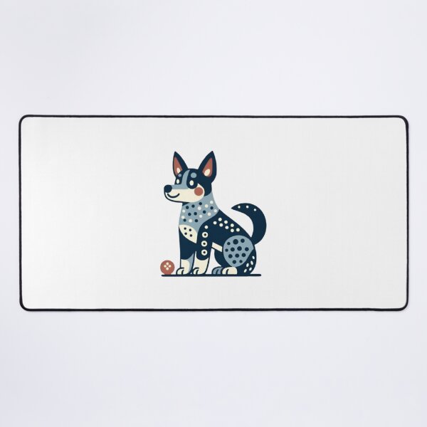 Item preview, Blue Heeler Dog In Folk  designed and sold by printmala.