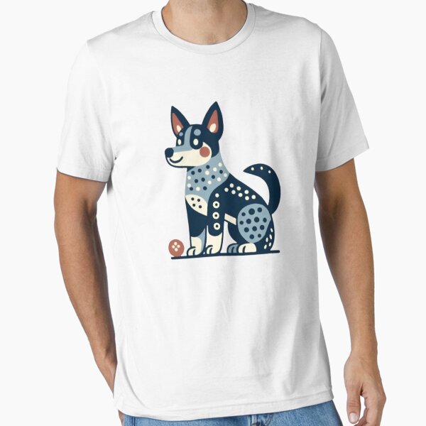 Item preview, Blue Heeler Dog In Folk  designed and sold by printmala.