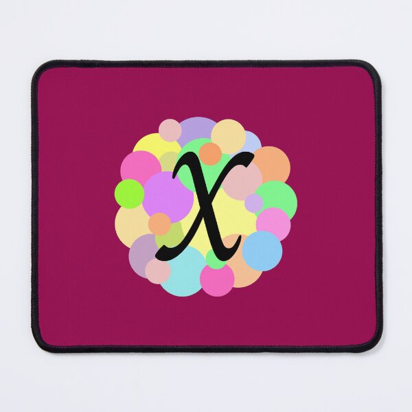 Item preview, Colorful Pastel Bubbles Upper Case Letter X Monogram designed and sold by MGonline.