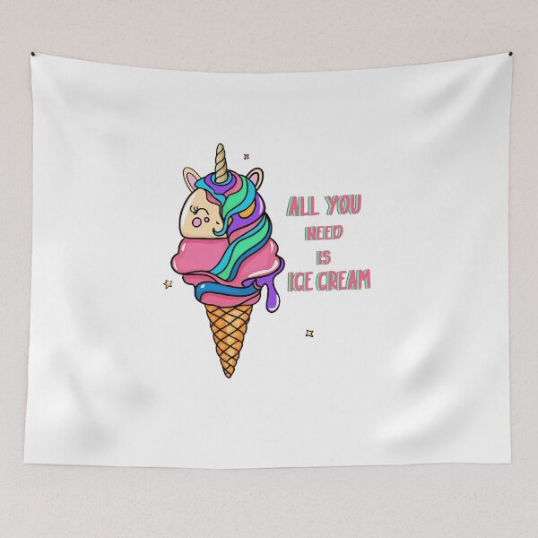 Item preview, Ice cream cone with an unicorn Ice Cream Cone All you need is ice cream designed and sold by Anastasiia Yurevych.