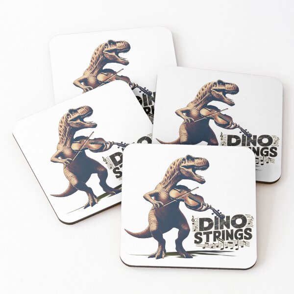 Item preview, Dino Strings: Rocking the Jurassic Era! designed and sold by NickTaroDesign.