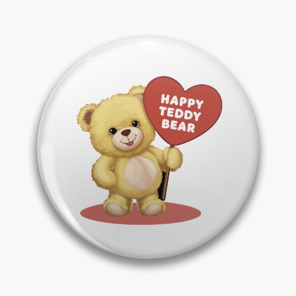 Item preview, Happy Teddy Bear Holding A Sign designed and sold by thespecialtyhub.
