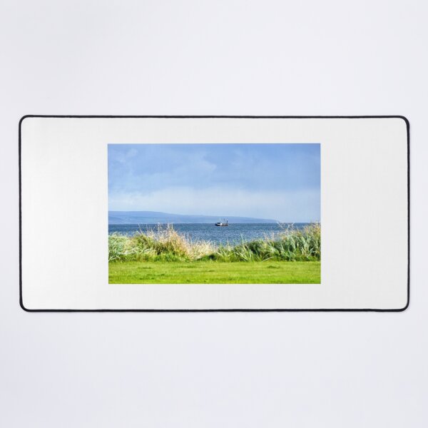Item preview, Fishing boat moving along the coast at Peninver, Argyll and Bute, Scotland designed and sold by Richard Flint.
