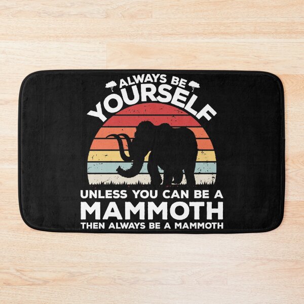 Item preview, Vintage Sunset Retro Be A Wooly Mammoth Funny Men Women designed and sold by ThreadCloud.