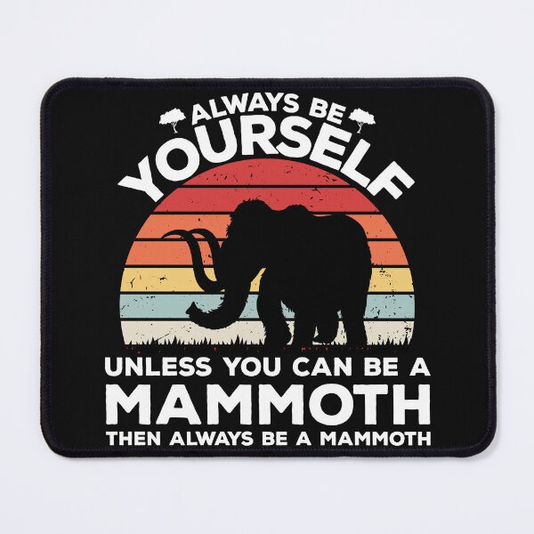 Item preview, Vintage Sunset Retro Be A Wooly Mammoth Funny Men Women designed and sold by ThreadCloud.