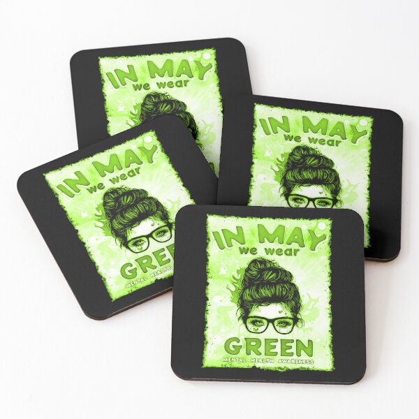 Item preview, In May We Wear Green - Mental Health Awareness designed and sold by csoDesign.