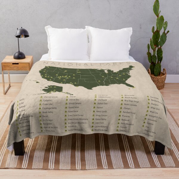 Item preview, US National Parks w/ State Borders designed and sold by FinlayMcNevin.